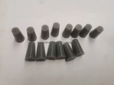 Tapón y tapones de silicona gris para recubrimiento en polvo, E