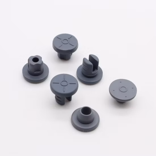 Tapón de goma de bromobutilo farmacéutico de 13 mm, 20 mm y 32 mm para inyección o botella de infusión